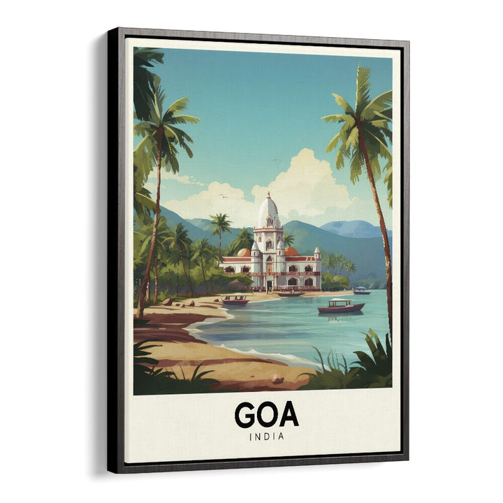 goa travel posters in Black Floater Frame