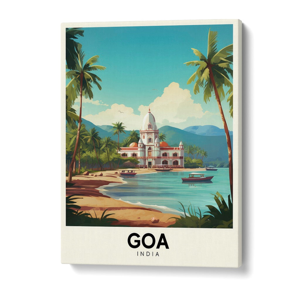 goa travel posters in Gallery Wrap