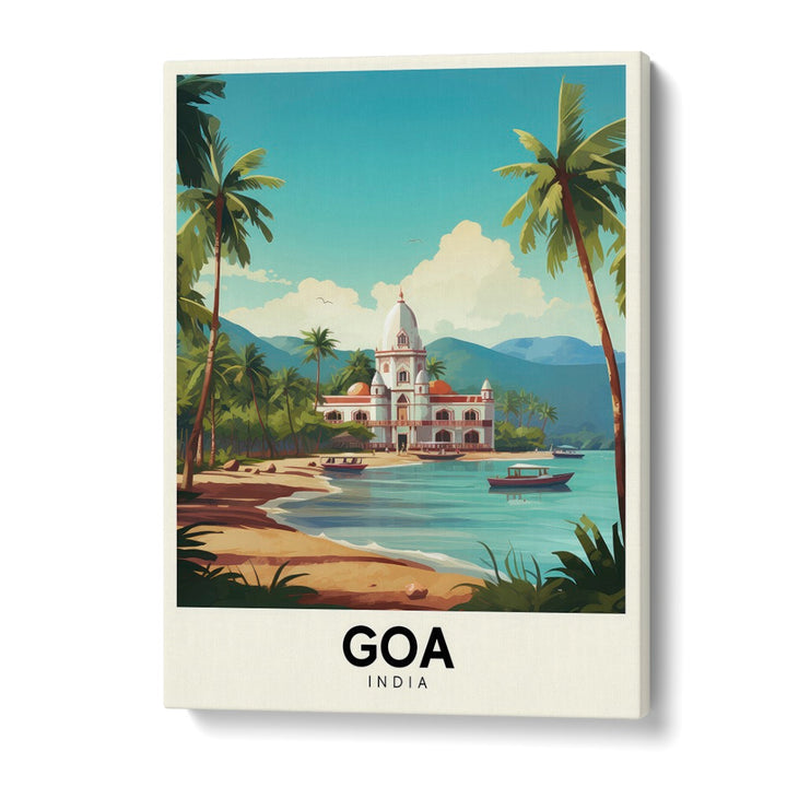 goa travel posters in Gallery Wrap