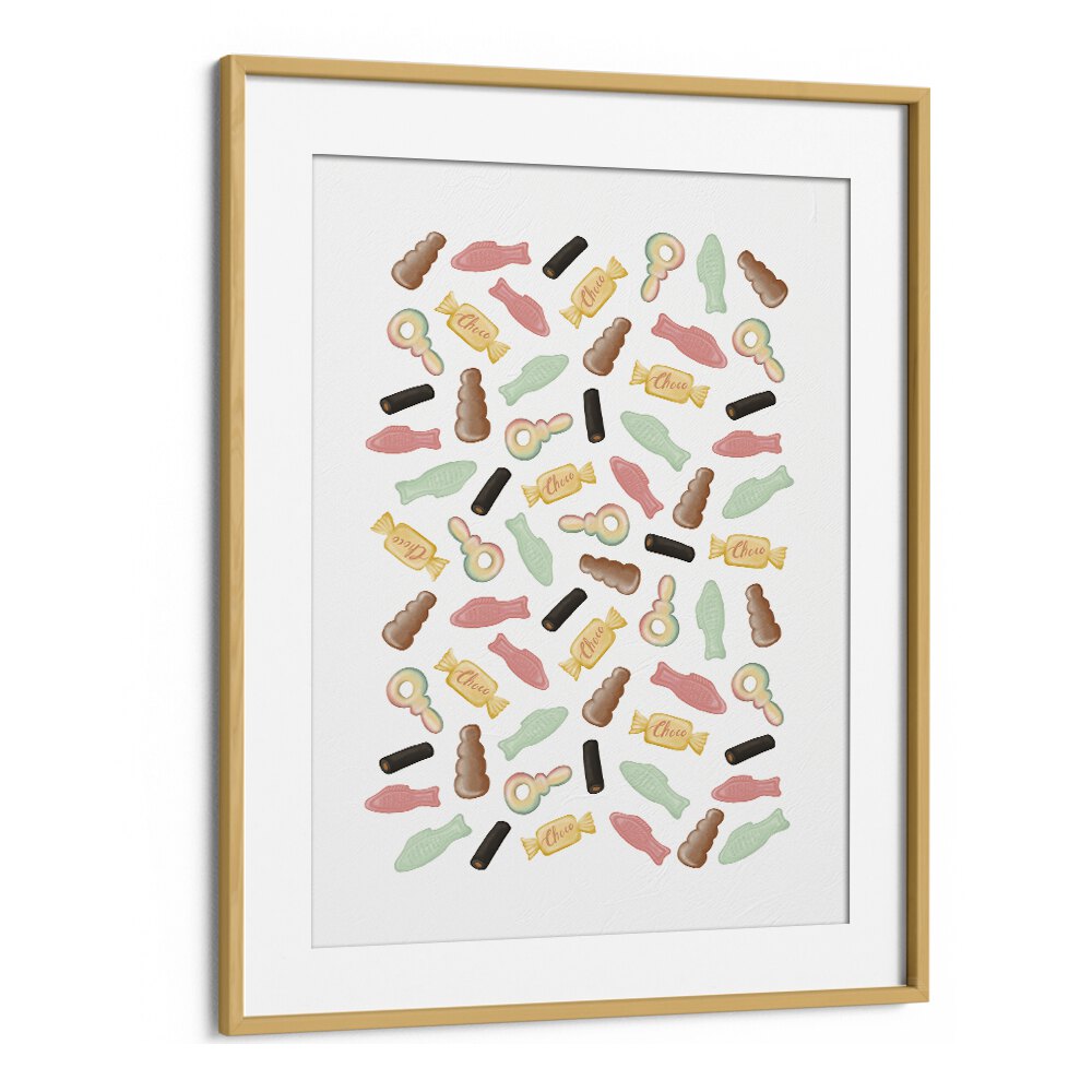 godis kitchen posters kitchen art prints in Oak Wood Frame With Mount