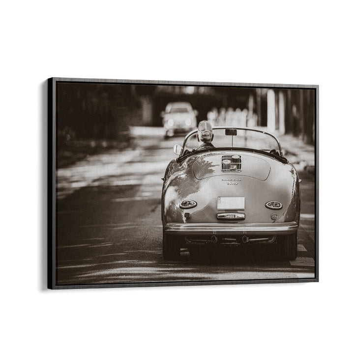 going home car poster in Black Floater Frame