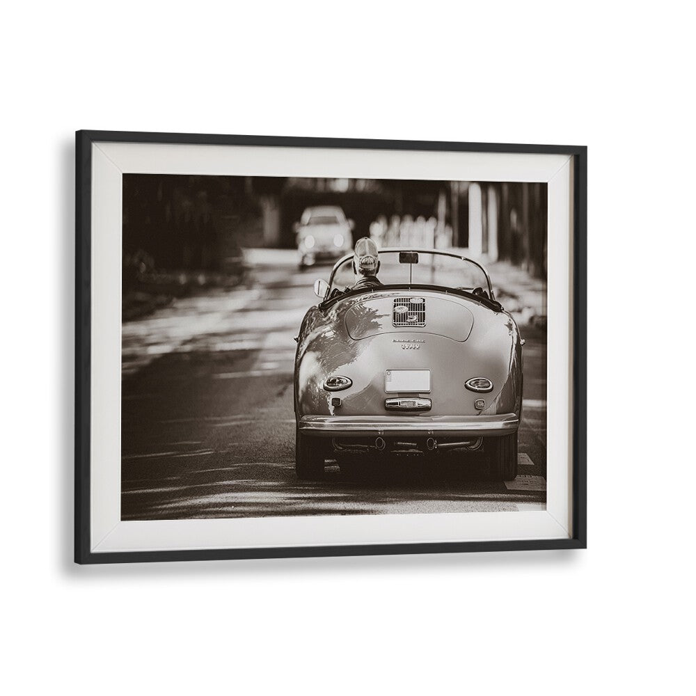 going home car poster in Black Frame With Mount