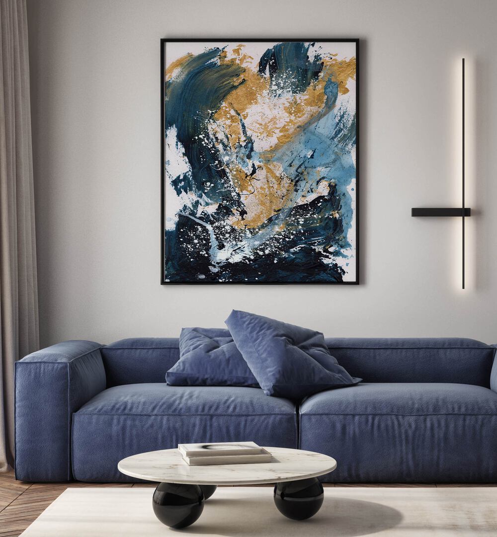 golden sea by dan hobday abstract art abstract paintings Artwork I placed on a wall