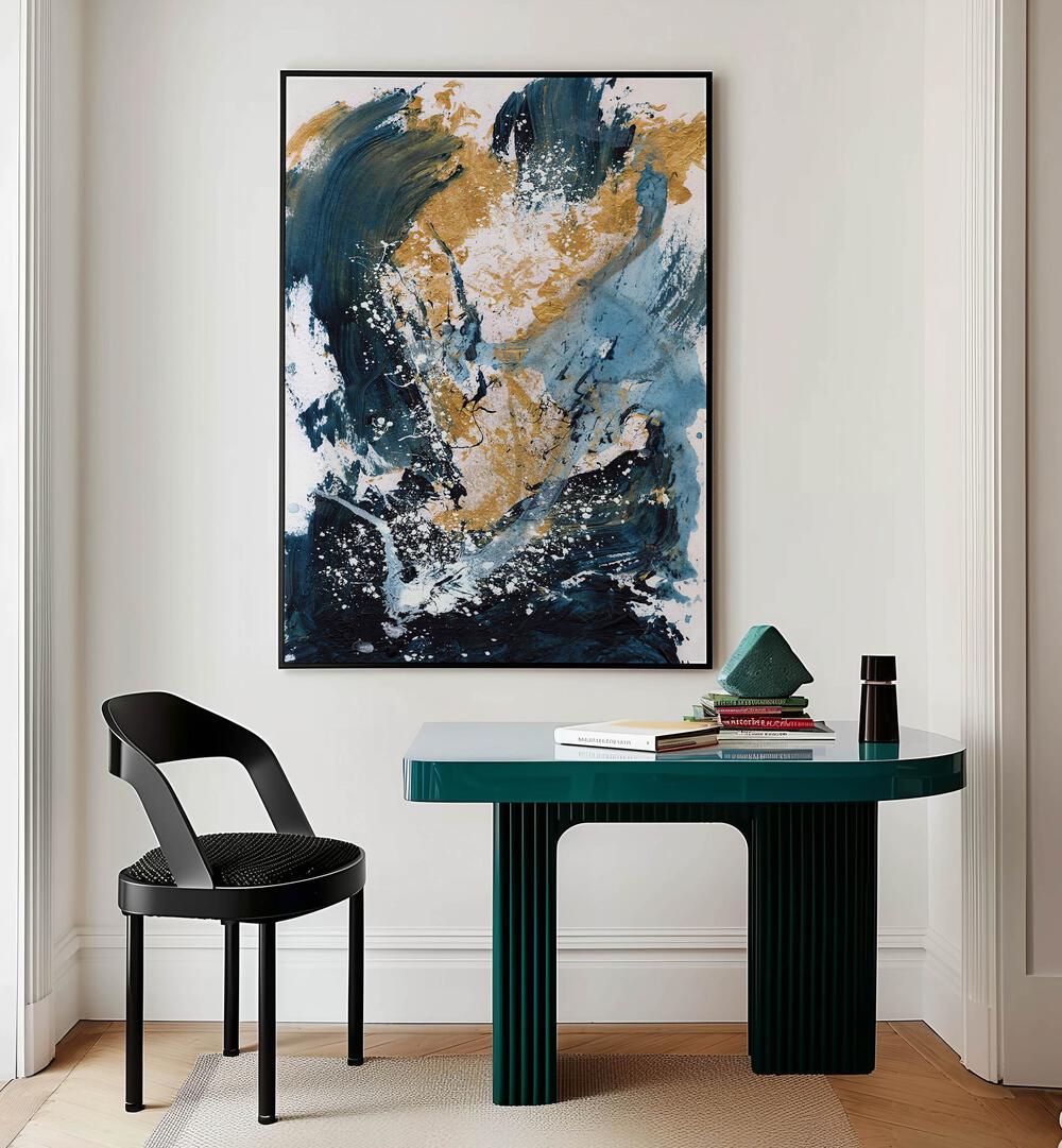 golden sea by dan hobday abstract art abstract paintings Artwork I placed on a wall