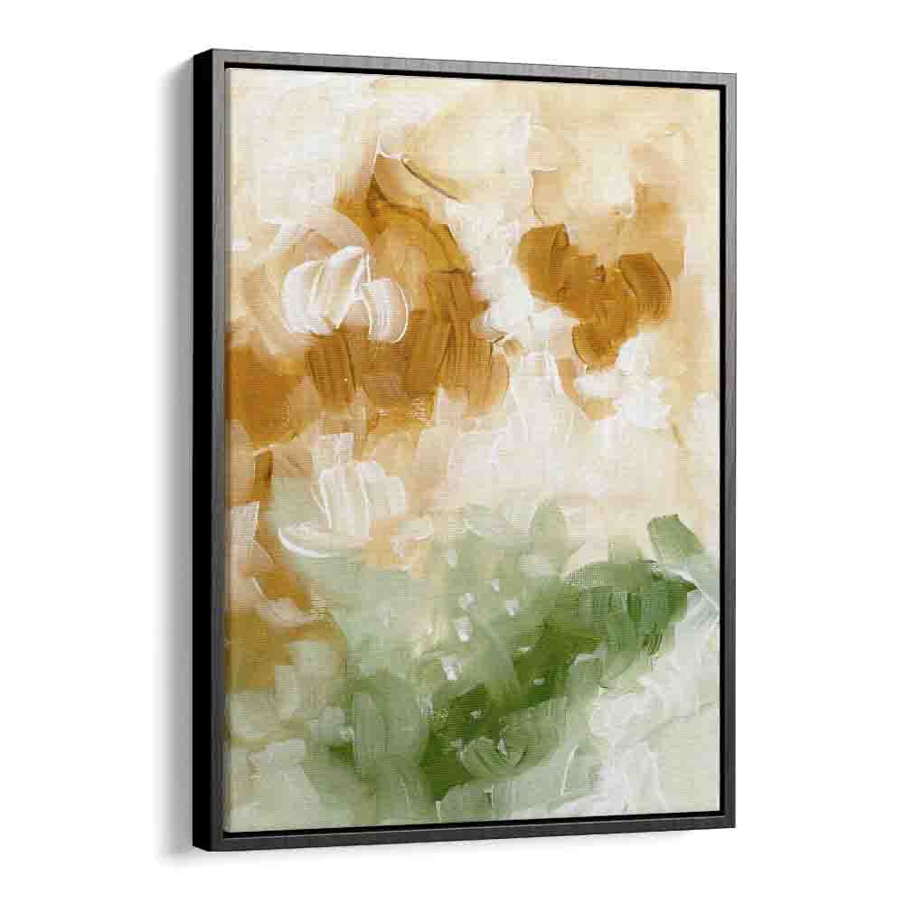 golden valley by ejaaz haniff abstract art prints in Black Floater Frame