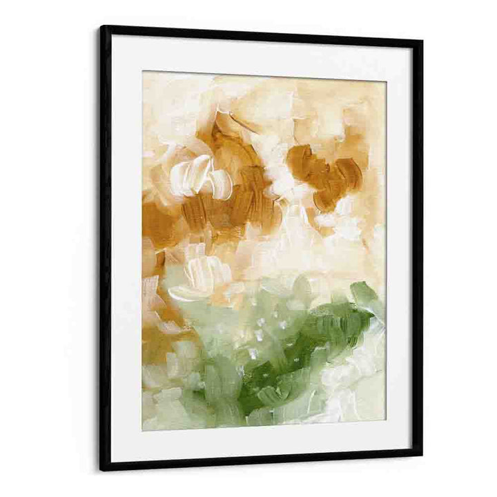 golden valley by ejaaz haniff abstract art prints in Black Frame With Mount