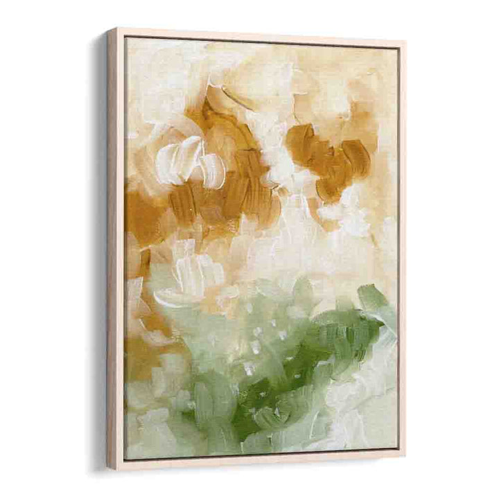 golden valley by ejaaz haniff abstract art prints in Oak Wood Floater Frame