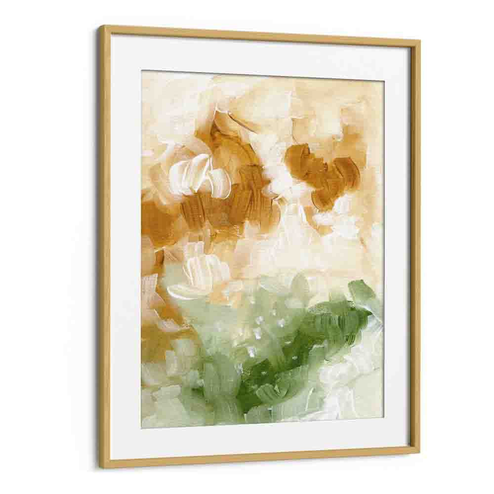 golden valley by ejaaz haniff abstract art prints in Oak Wood Frame With Mount