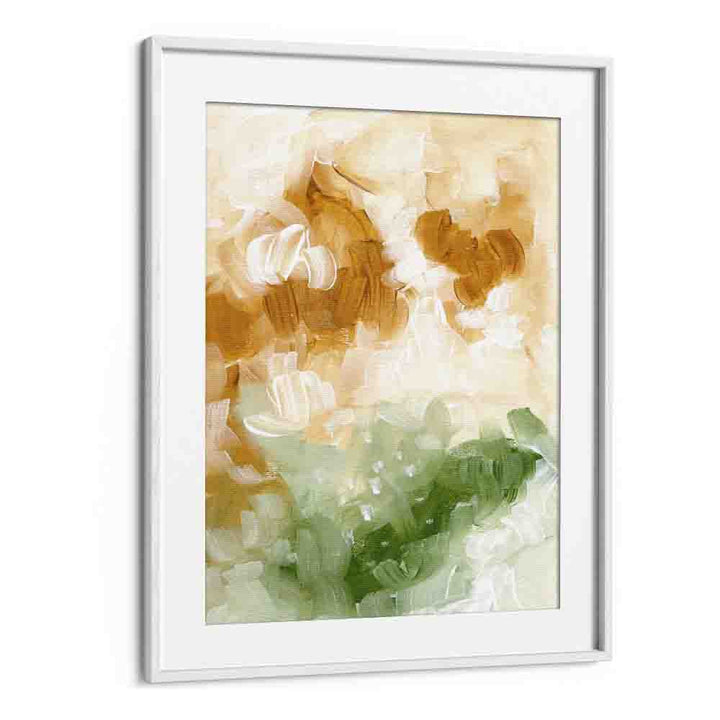 golden valley by ejaaz haniff abstract art prints in White Frame With Mount