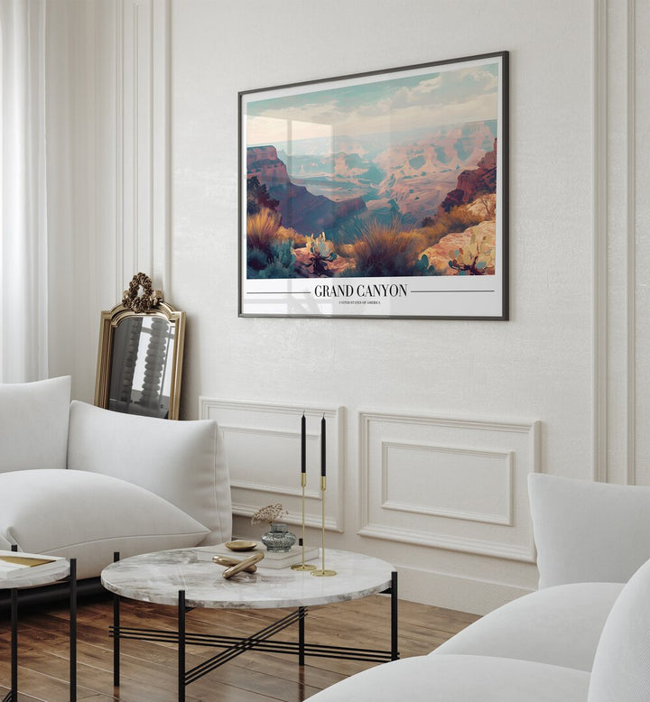 grand canyon travel posters Artwork I placed on a Wall 