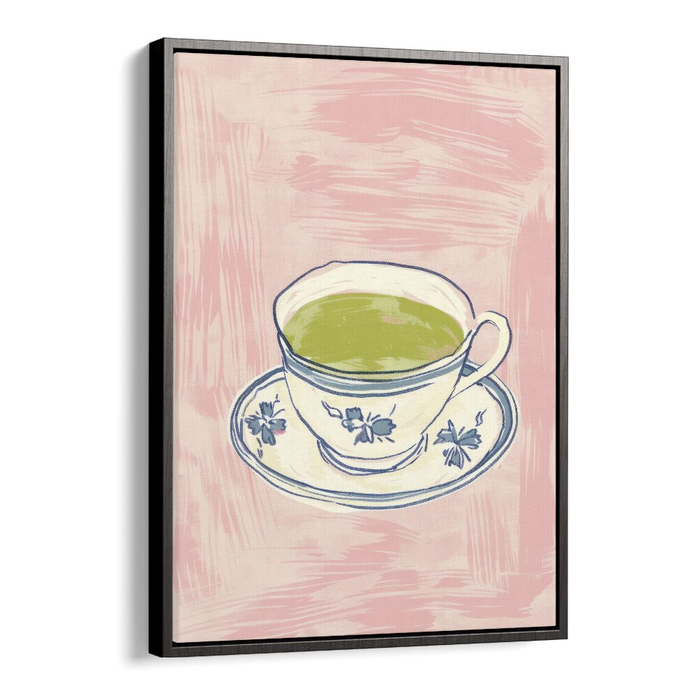 green tea electric wall art prints in Black Floater Frame