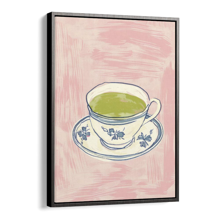 green tea electric wall art prints in Black Floater Frame