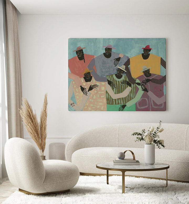 GROUP CHAT, PORTRAITS & FIGURATIVE ILLUSTRATIONS