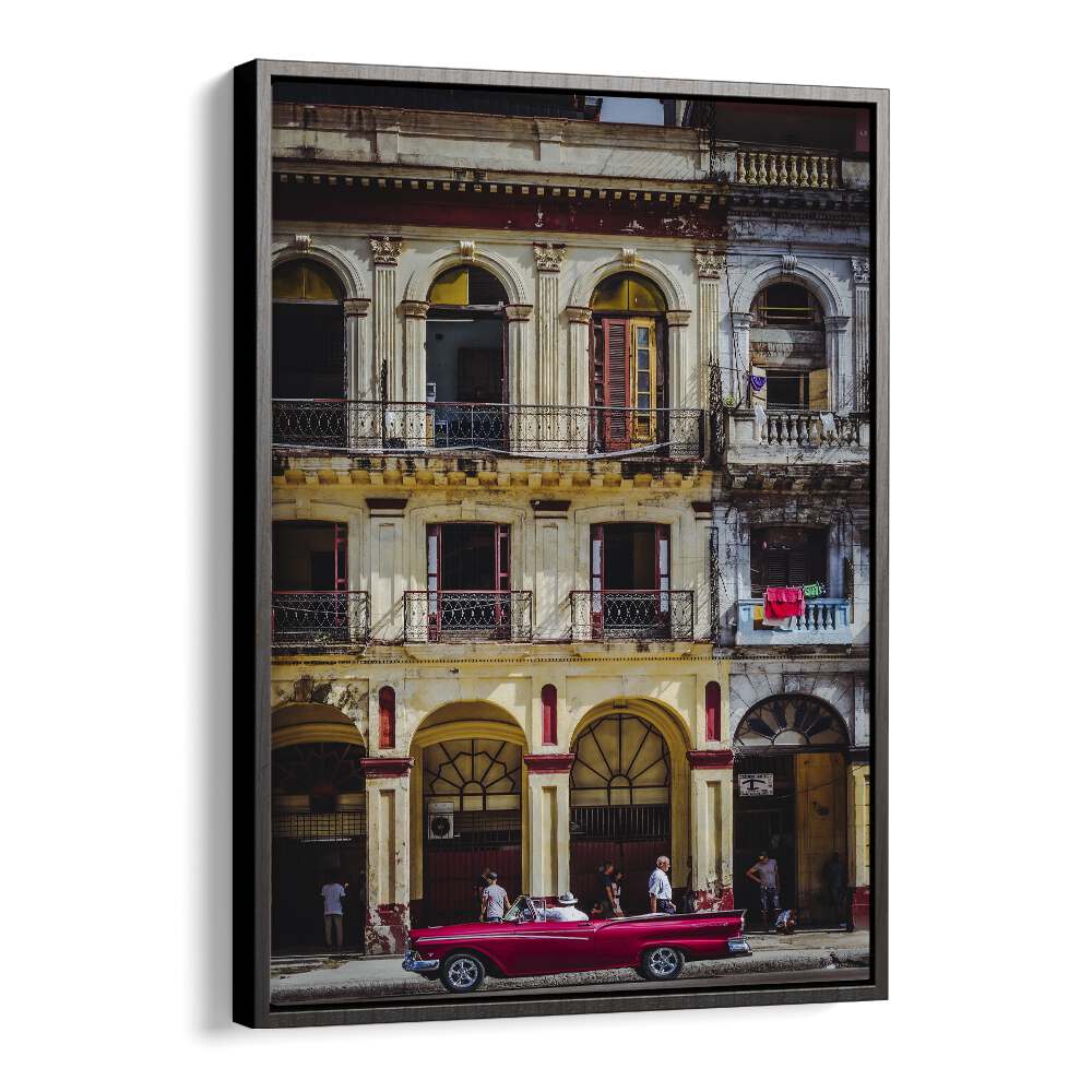 habana street car posters in Black Floater Frame