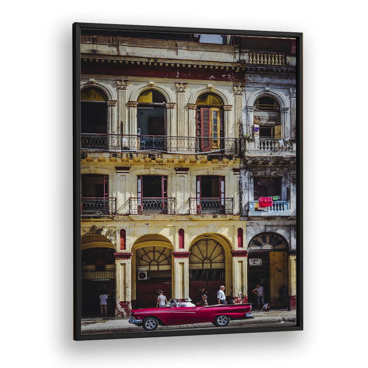 habana street car posters in Black Plain Frame