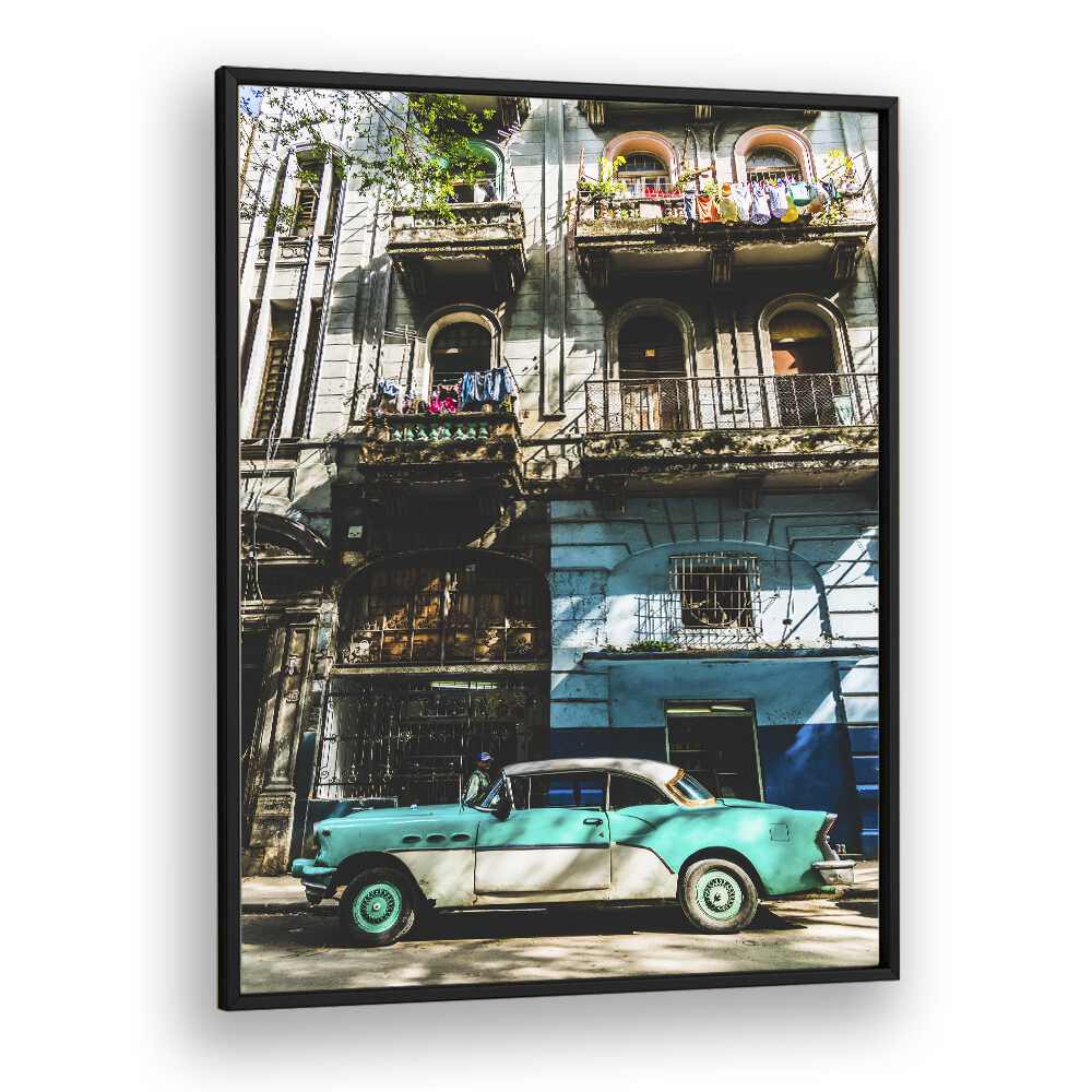 habana street i car posters in Black Plain Frame