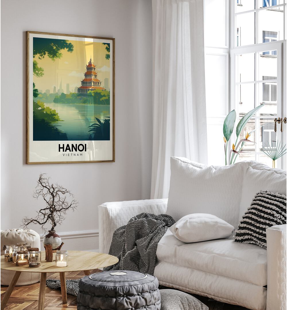 hanoi-vietnam travel posters Artwork I placed on a Wall 