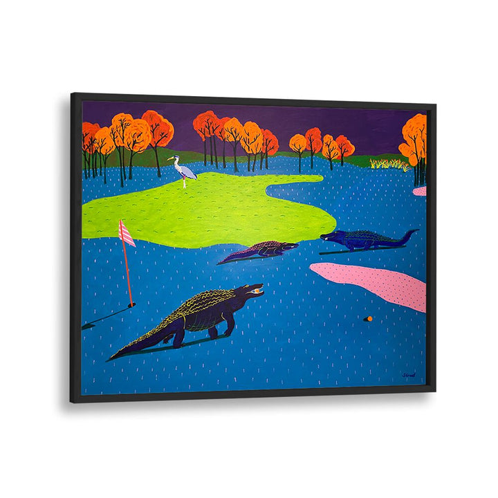 have a good round landscape art prints in Black Plain Frame