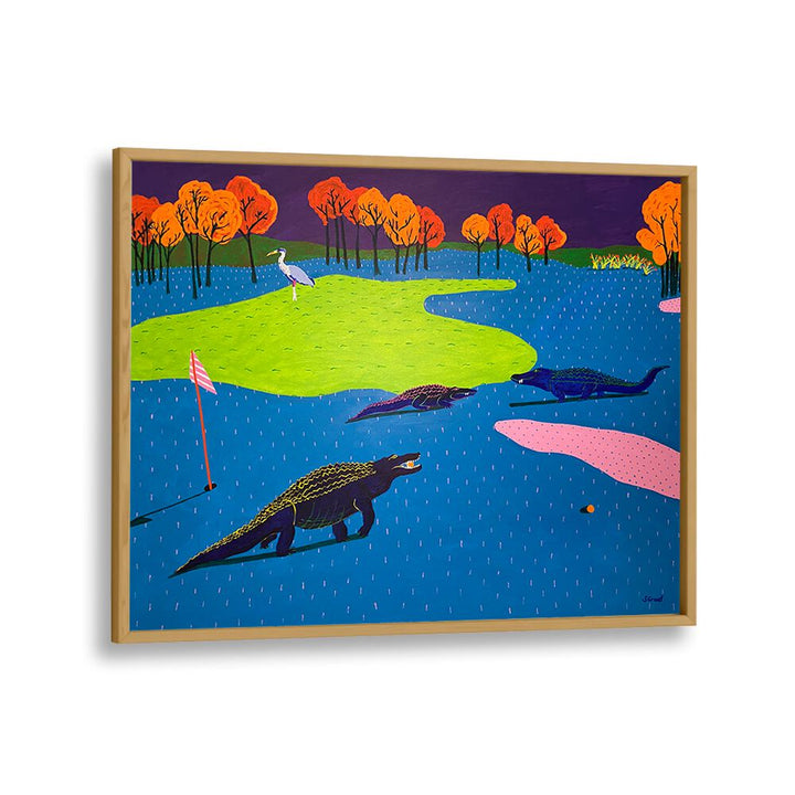 have a good round landscape art prints in Oak Wood Plain Frame