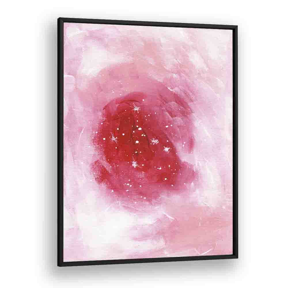 heart nebula by ejaaz haniff abstract art prints in Black Plain Frame