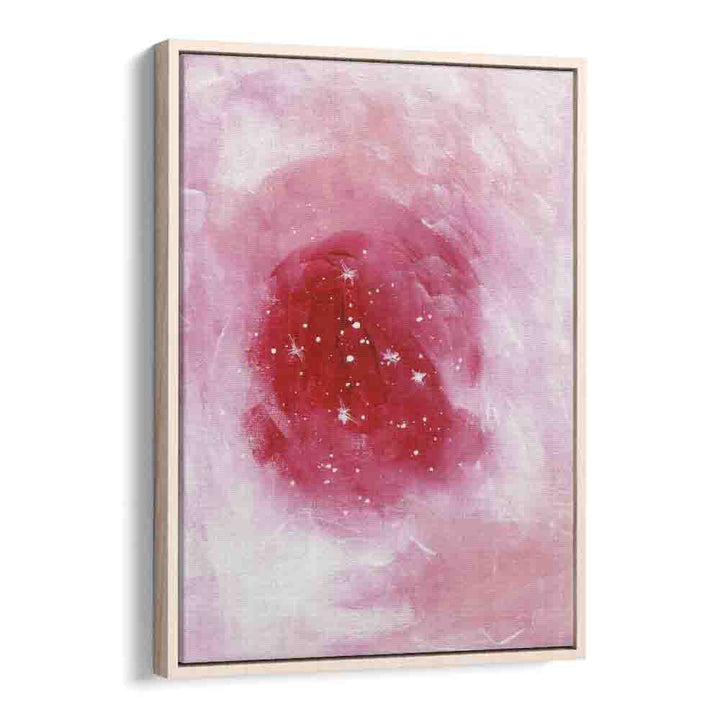 heart nebula by ejaaz haniff abstract art prints in Oak Wood Floater Frame