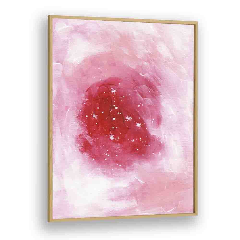 heart nebula by ejaaz haniff abstract art prints in Oak Wood Plain Frame