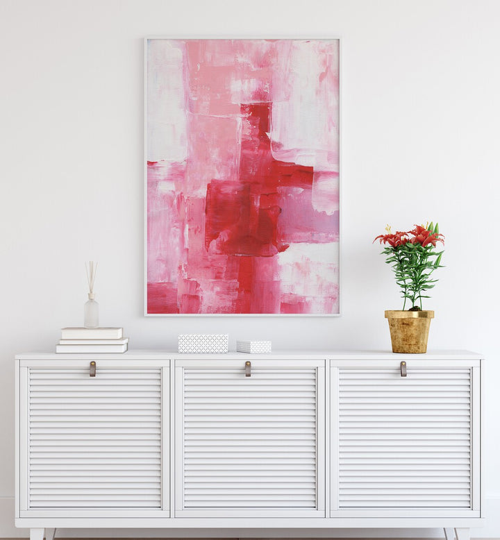 heartbeat by ejaaz haniff abstract art prints Artwork V placed on a wall