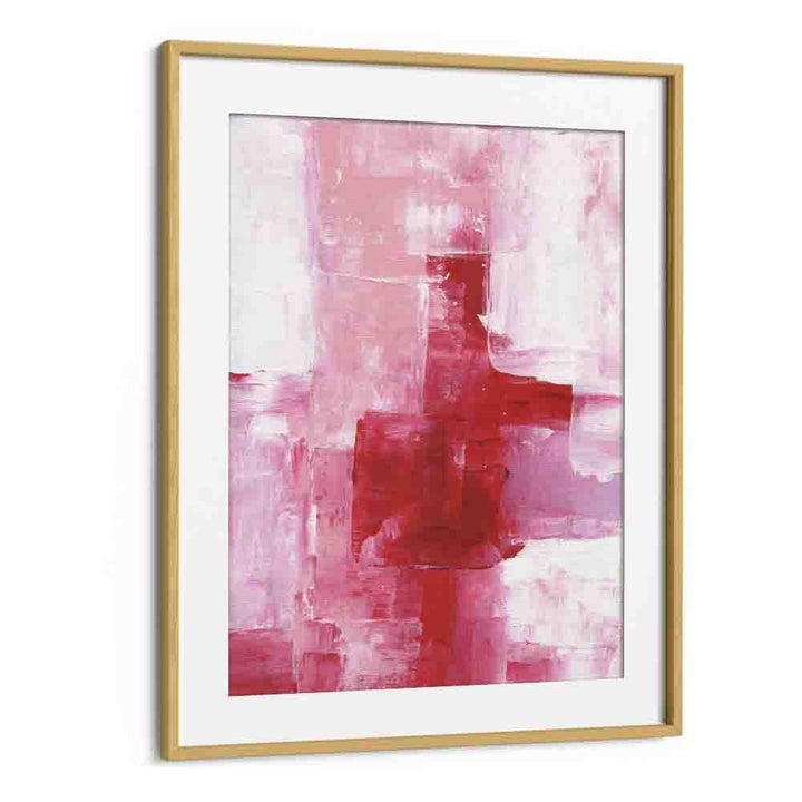 heartbeat by ejaaz haniff abstract art prints in Oak Wood Frame With Mount 