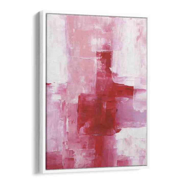 heartbeat by ejaaz haniff abstract art prints in White Floater Frame