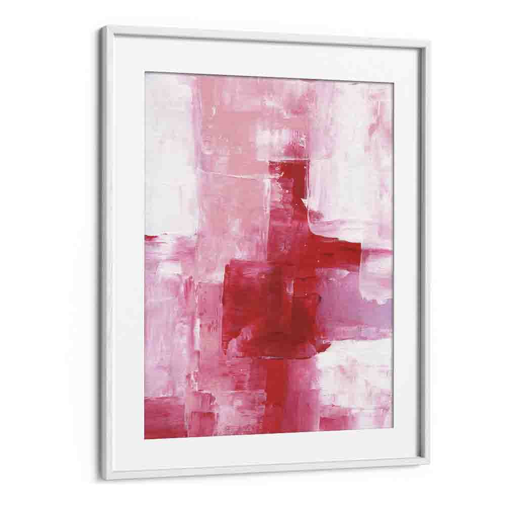 heartbeat by ejaaz haniff abstract art prints in White Frame With Mount