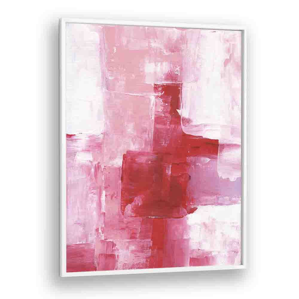 heartbeat by ejaaz haniff abstract art prints in White Plain Frame