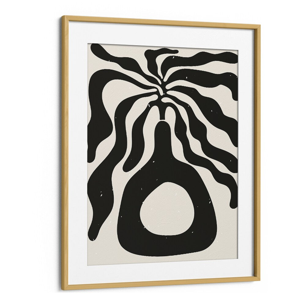 henri matisse black algae by jay stanley abstract art paintings in Oak Wood Frame With Mount