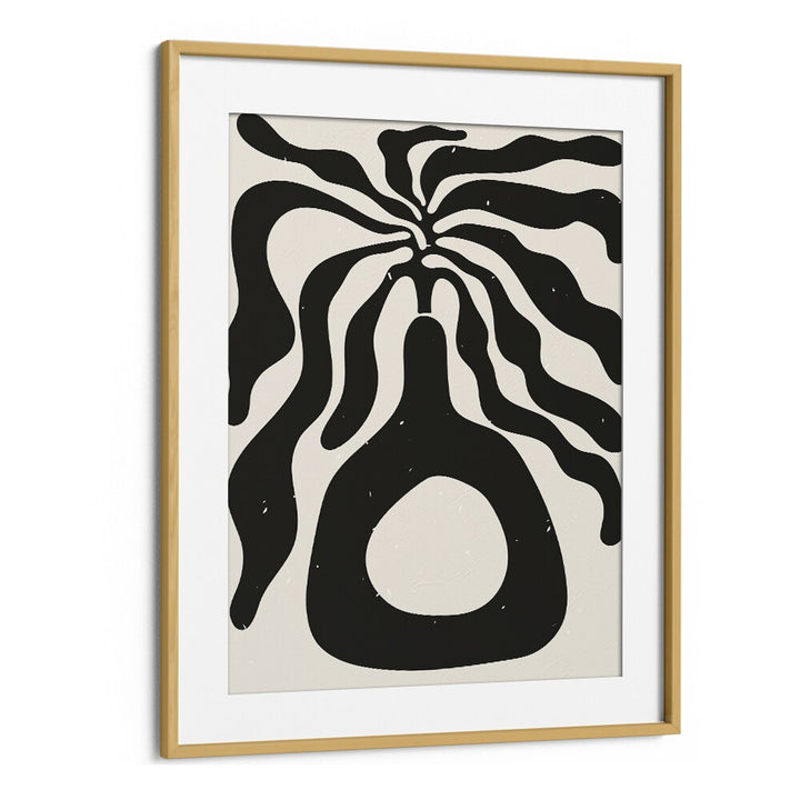 henri matisse black algae by jay stanley abstract art paintings in Oak Wood Frame With Mount