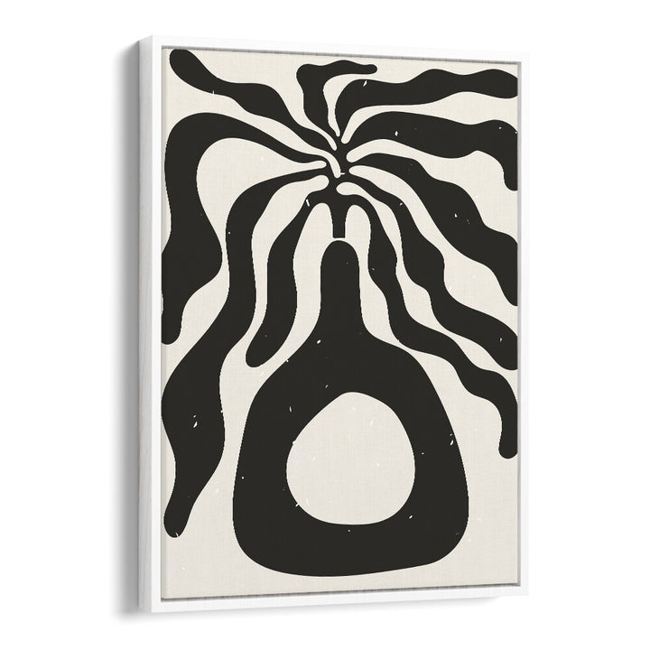 henri matisse black algae by jay stanley abstract art paintings in White Floater Frame