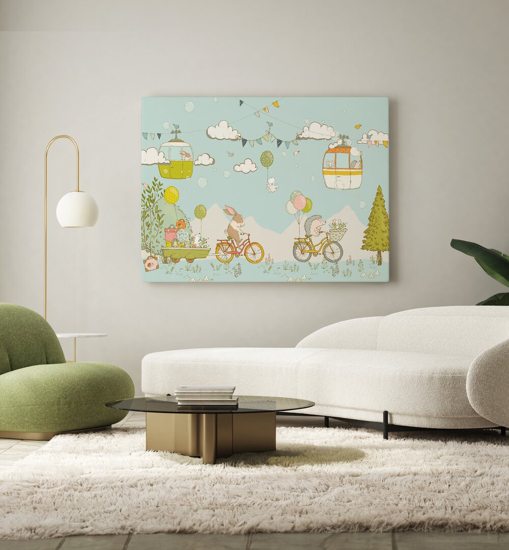 here we go by sue skellern kids room paintings kids room wallart Artwork I placed on a wall