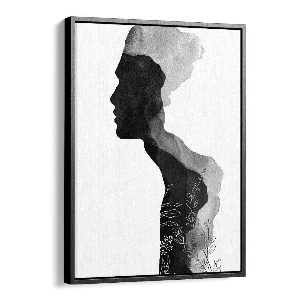 him by orara studio abstract art abstract paintings in Black Floater Frame