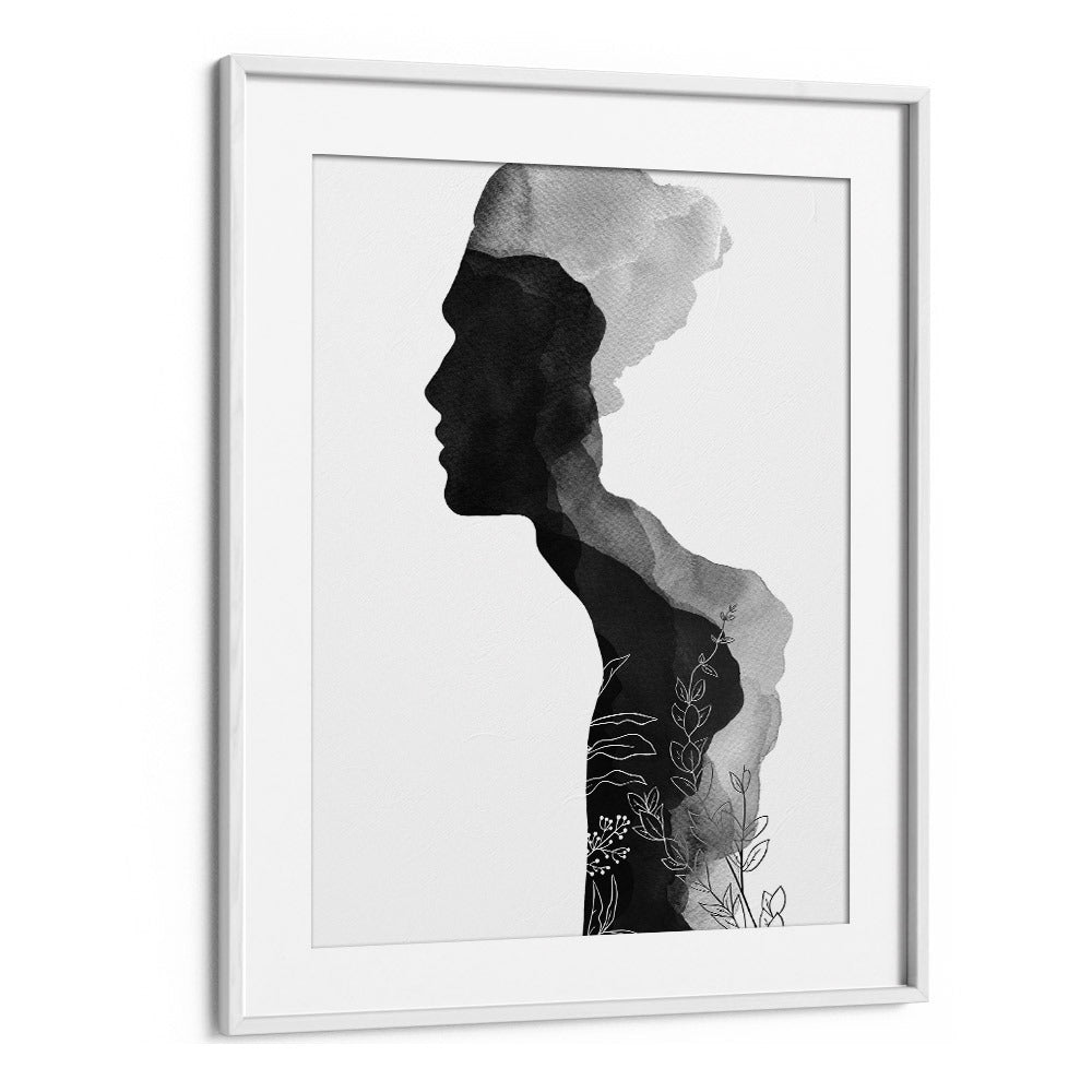 him by orara studio abstract art abstract paintings in White Frame With Mount