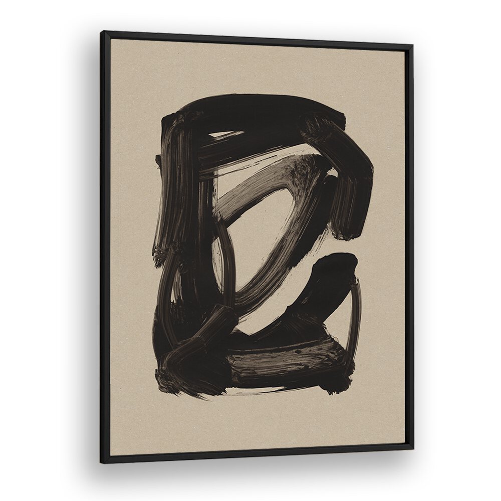 home set ii by dan hobday abstract art abstract paintings in Black Plain Frame