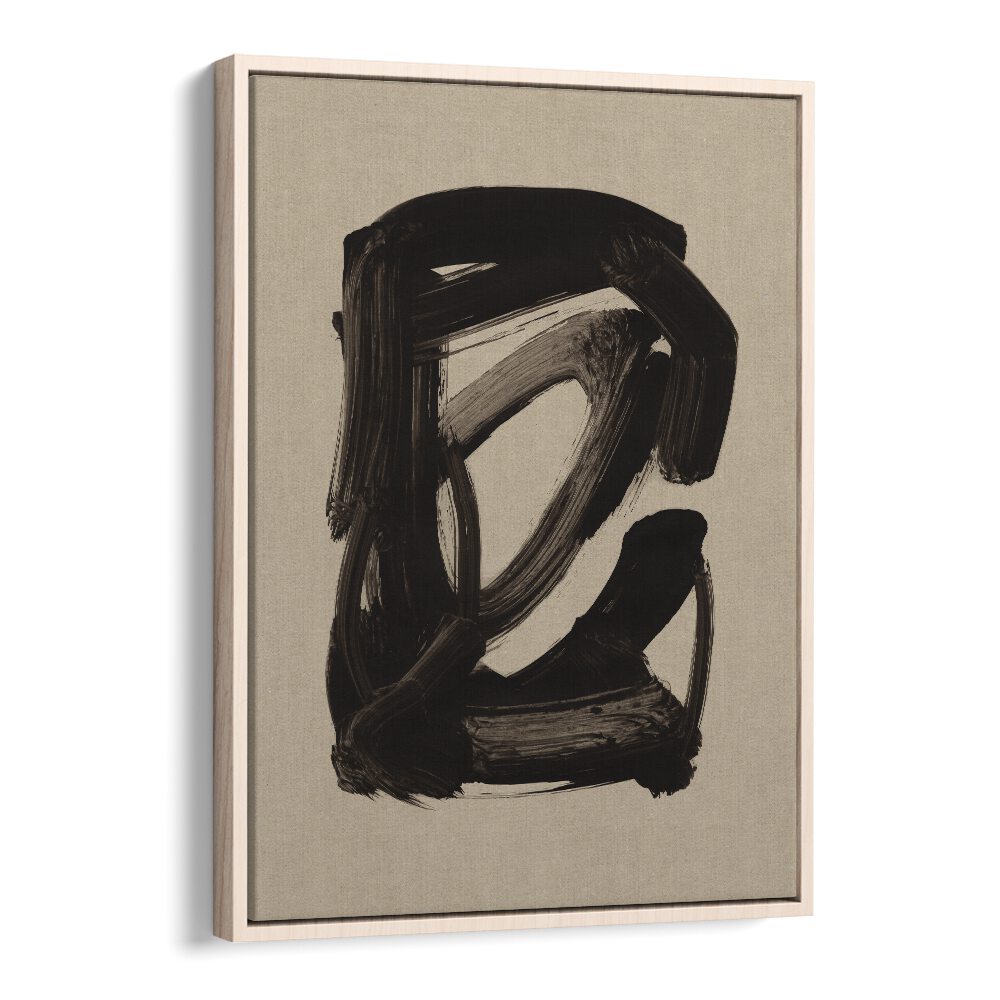 home set ii by dan hobday abstract art abstract paintings in Oak Wood Floater Frame