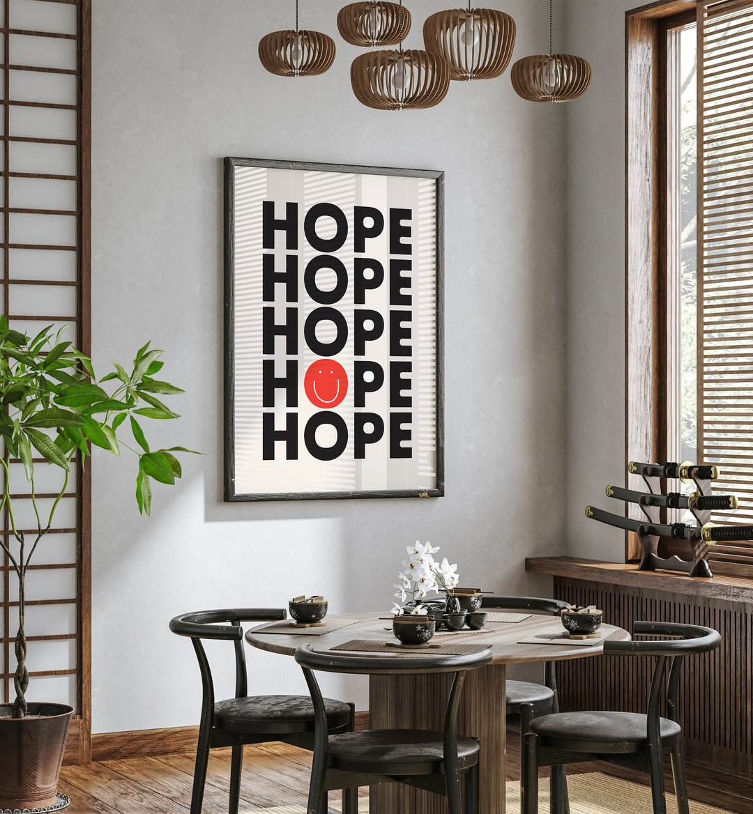 hope by frankie kerr-dineen geometric paintings Artwork I placed on a wall