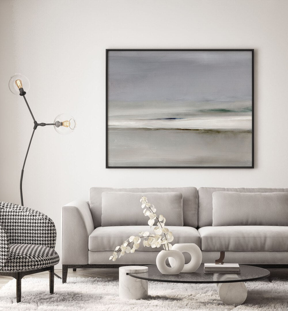 horizon by dan hobday abstract art abstract paintings Artwork V placed on a wall