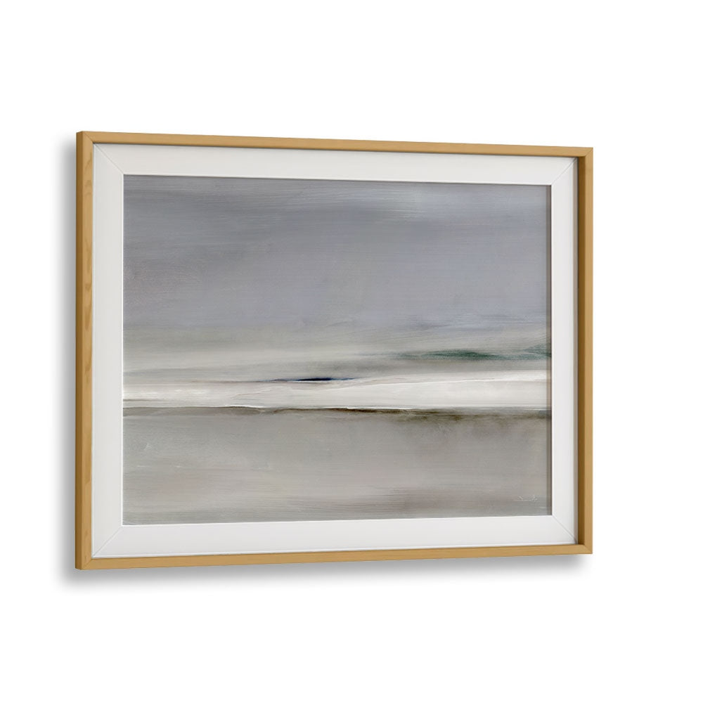 horizon by dan hobday abstract art abstract paintings in Oak Wood Frame With Mount