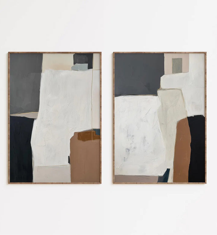 HUDSON MUSE , SET OF 2 PAINTINGS