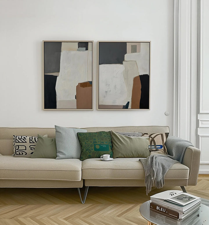 HUDSON MUSE , SET OF 2 PAINTINGS