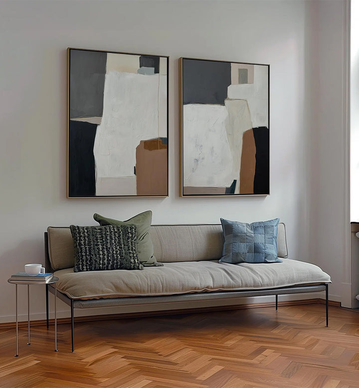 HUDSON MUSE , SET OF 2 PAINTINGS