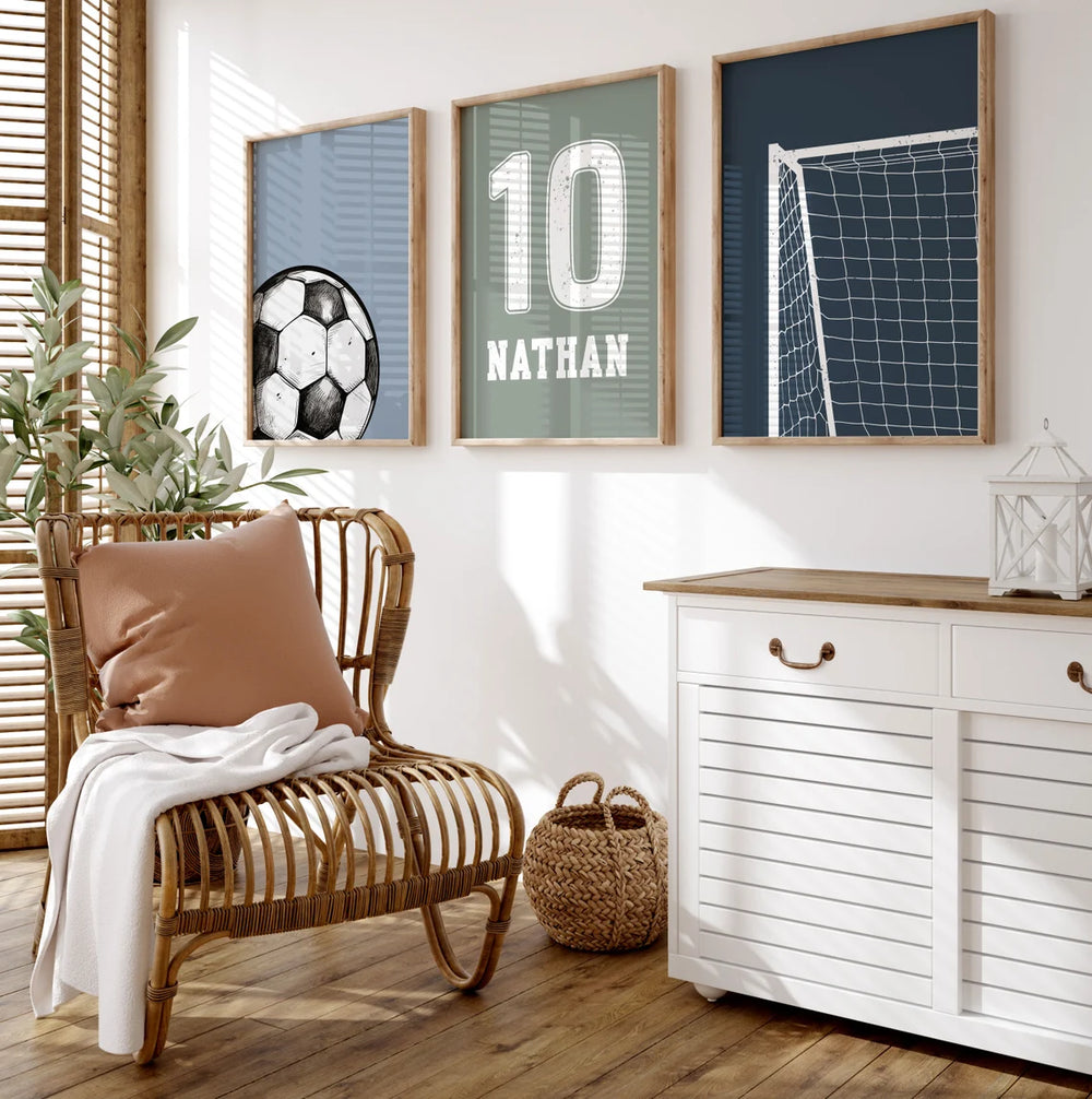  painting - CUSTOM SOCCER WALL ART by Asianmonk