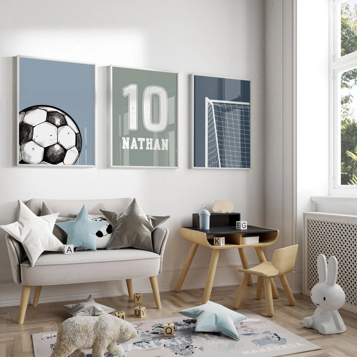  painting - CUSTOM SOCCER WALL ART by Asianmonk