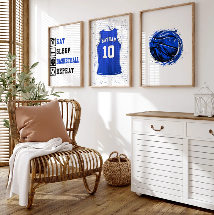  painting - CUSTOM BASKETBALL WALL ART by Asianmonk