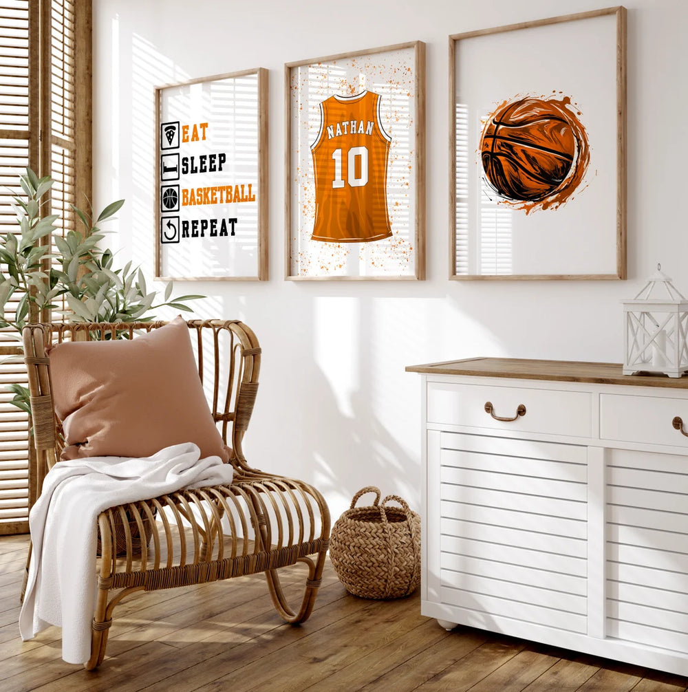  painting - CUSTOM BASKETBALL WALL ART by Asianmonk