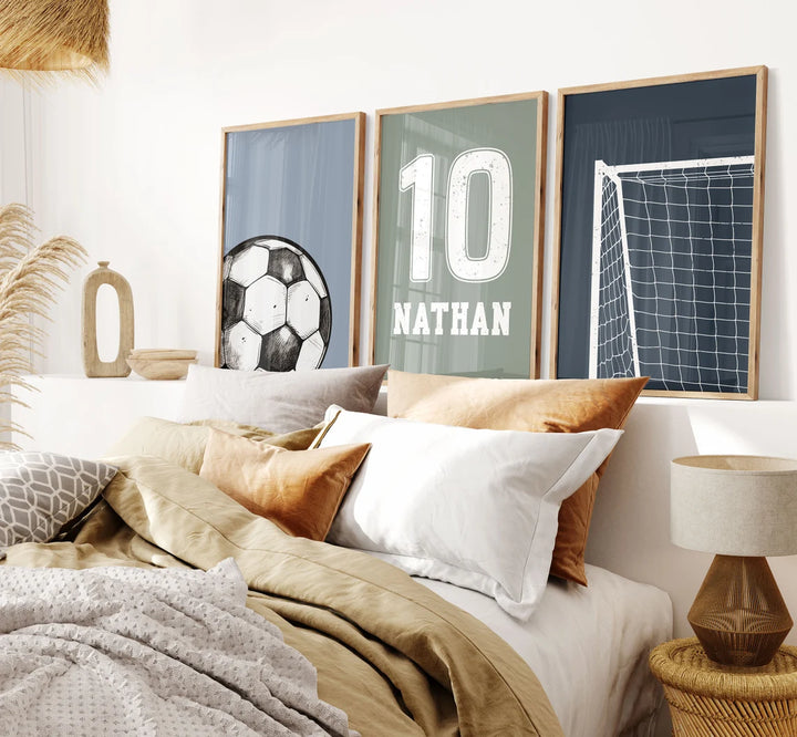  painting - CUSTOM SOCCER WALL ART by Asianmonk